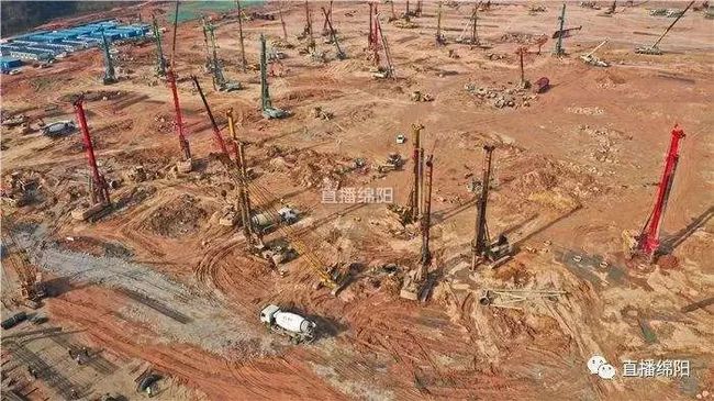惠科绵阳86代LCD项目主厂房预计3月施工